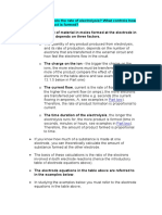 What Controls The Rate of Electrolysis