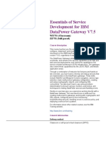 Essentials of Service Development For Ibm Datapower Gateway V7.5