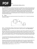 Physics PHYS 275 Experimental Physics Laboratory Critical Potentials of Helium and Neon I