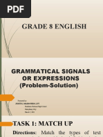 Grammatical Signals or Expressions