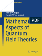 Mathematical Physics Studies Damien Calaque Thomas Strobl Eds. Mathematical Aspects of Quantum Field Theories Springer International Publishing 2015