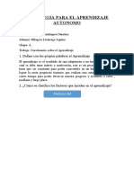 Estretegia para El Aprendizaje Autonomo