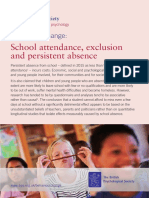 Behaviour Change - School Attendance, Exclusion and Persistent Absence (2017)