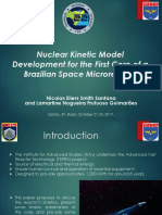 Nuclear Kinetic Model Development For The First Core of A Brazilian Space Microreactor