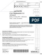 June 2010 QP - C4 Edexcel