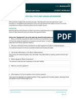 The Eukaryotic Cell Cycle and Cancer: An Overview: About This Worksheet