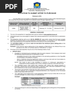 Invitation To Submit Offer To Purchase: Set by Pag-IBIG Fund Set by The Employee/members of The Group