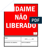 Andaime Não Liberado