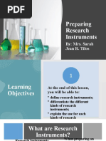 Preparing Research Instruments