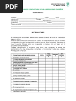 Lista de Chequeo Conductual de La Agresividad en Ni+Æos