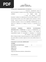 Constitucion de Empresa Unipersonal