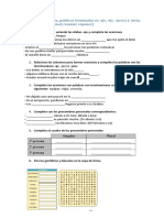 Tema 11 (Gentilicios, Palabras Terminadas en - Aje, - Eje, - Jeroa y - Jeria El Pronombre Personal Resumir Exponer)