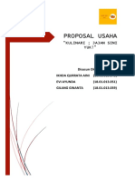 Proposal Usaha Jajan Sini Yuk