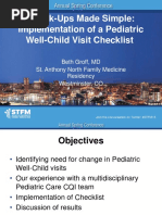 UPLOADED - Pediatric Well-Child Visit Checklist Presentation