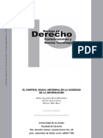 El Control Social Informal en La Sociedad de La Información