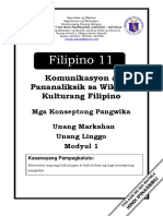 FILIPINO-11 Q1 Mod1