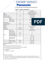 Código: 984031 Motc - PANASONIC-CSC903H8K-12HP-PARALELO-: Section 1. General Specifications