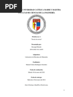 Práctica #1 - Lab. Mecánica de Materiales I - Rosangel Brache 10134478