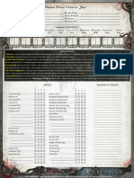 Daemon Prince Character Sheet: P D D D