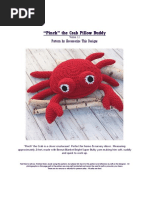 "Pinch" The Crab Pillow Buddy: Pattern by Accessorize This Designs