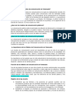 Como Surgen Los Medios de Comunicación en Venezuela