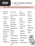 La Lista de Emociones