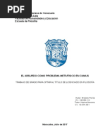 El Absurdo Como Problema Metafisico en C