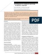 Impression Techniques in Complete Denture Patients: A Review