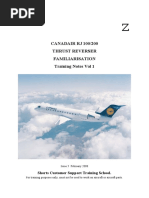 CANADAIR RJ 100/200 Thrust Reverser Familiarisation Training Notes Vol 1