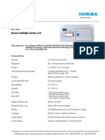 Horiba: Continuous Monitor For SO Model HORIBA APSA-370