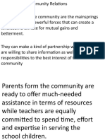 School and Community Relations