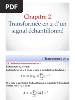 Chapitre 2: Transformée en Z D'un Signal Échantillonné