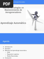 Aprendizaje Automático y Mantenimiento de Aerogeneradores