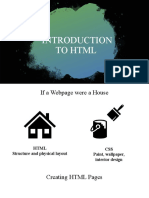 Introduction To HTML