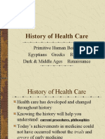 History of Health Care Early Beginnings