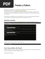 Pandas y Python