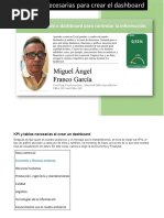 KPI y Tablas Necesarias Al Crear Un Dashboard