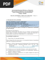 Guía de Actividades y Rúbrica de Evaluación - Tarea 3 Equilibrio Macroeconómico