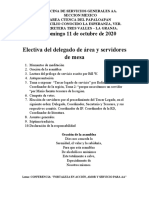 3ra. Asamblea Trimestral Domingo 11 de Octubre de 2020