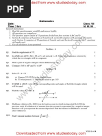 CBSE Class 7 Mathematics Question Paper Set E - 0