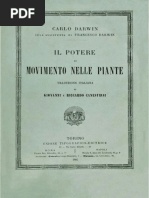 Charles Darwin - Il Potere Di Movimento Nelle Piante