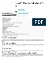 What Is Lap Length? How To Calculate It? - Complete Guide