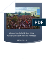 Memorias UN en El Conflicto, 1958-2018 (Informe)