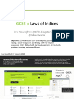 Gcse::: Laws of Indices