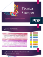 Tecnica de Scamper y IX D (Idea Desarrollo)