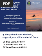 FAA Aircraft Systems Information Security Protection (ASISP) Overview, Paper #132