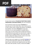 Panettone Casero Tradicional Con Masa Madre Youtube-1