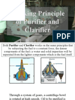 Working Principle of Purifier and Clarifier