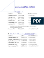 Jazz Scales Applications