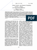 Shahan 2002 - Novelty, Stimulus Control, and Operant Variability